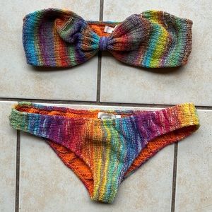 Indah rainbow crochet bikini